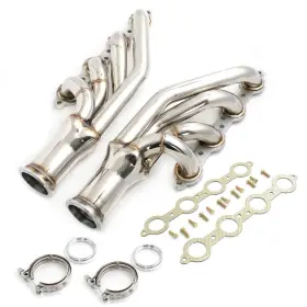 Fe687430-211 Fordeco Up Forward Turbo Headers For Chevy Gm Small Block Lsx Ls1 Ls2 Ls3 Ls6 1-3/4