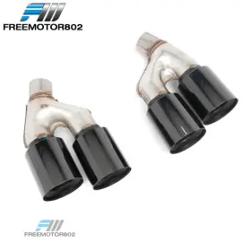 Fz-mt-bg3021m5-bk Freemotor802 For 21-23 Bmw 5 Series G30 M5 Style Rear Dual Exhaust Tips Black Stainless Steel