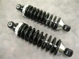 694001-400 Gearhead Quality Street Rod Rear Coil Over Shock Set With 400 Pound Springs Black Return