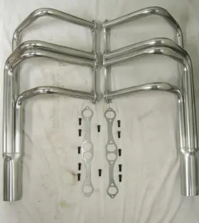 Gh1018cer Gearhead Enterprises Small Block Chevy 350 400 T-bucket Roadster Ceramic Coated Exhaust Headers Sbc