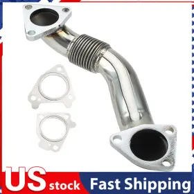 Dp0057 Gearzaar Bolt-on Passenger Side Up Pipe For 01-04 Chevrolet Gmc 6.6l Duramax Lb7