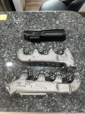 General Motors 396 366 402 454 468 1969 Impala Chevelle Camaro Big Block Exhaust Manifolds With Heat Shield A 15 9