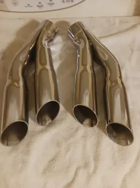 487043 General Motors Nos Gm 1972 72 Gto Lemans Original Dual Exhaust Chrome Extensions 455 Ho