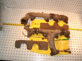117142 Genuine Mercedes 8701 1977 Late R107 W116 4.5l V8 L And R Exhaust 2 Manifolds Shields Type #2