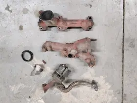10044876 Gm 90 92 Camaro Firebird V6 3.1 Pair Exhaust Manifolds 91 W Air Tube Oem