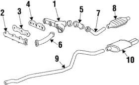 14091886 Gm Genuine Exhaust Manifold