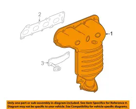 55582598 Gm Oem 12-15 Elr Volt Exhaust System Manifold-exhaust Manifold