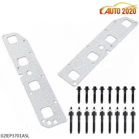 E-02iep3701asl Grandorange Exhaust Manifold Gasket Bolts Stud Fit For 03-08 Dodge Ram Magnum Aspen Jeep5.7l
