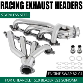 25-1039 Happybrand For Ls Swap S10 Conversion Headers Truck And Suv Ls1 Ls2 Ls3 Ls6 Gmc Jimmy