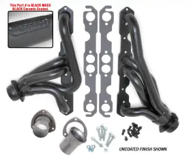 69673 Hedman Hedders Black Mid-length Swap Headers For Sb Chevy In 76-86 Jeep Cj