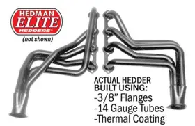 89358 Hedman Hedders Elite Headers 1 2 In Tube Dia 3