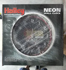 Holley 090127659328 Hooker Headers Neon Clock - New