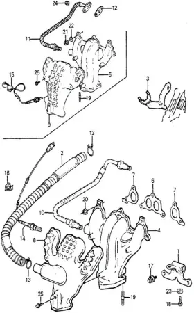 18100-pd2-664 Honda Genuine Mnfld Exhaust