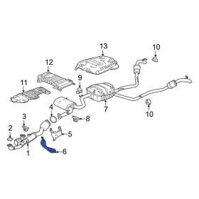 74604t90a00 Honda Oe For Pilot 2023-2025 Exhaust Heat Shield