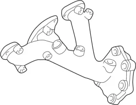 14004-2w600 Infiniti 140042w600 Genuine Exhaust Manifold