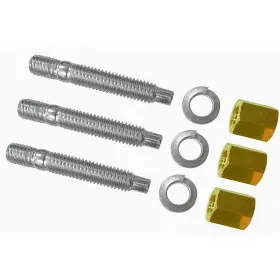 Inl15509 Inline Tube 1964-81 All Gm Exhaust Manifold To Head Pipe Flange Bolts Studs Brass Nuts 3/8 Inch