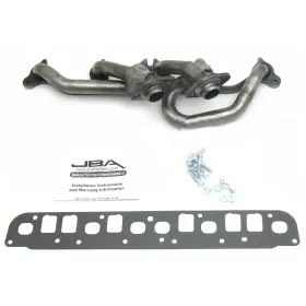 1527s Jba Racing Headers 1.5 Inch Shorty Stainless Raw For 00-06 Jeep Wrangler Tj 4.0l