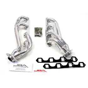1650s-2js Jba Racing Headers 1-5/8 Inch Shorty Stainless Ceramic For 65-70 Mustang