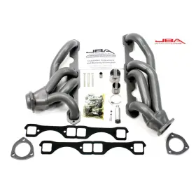 1830s-6jt Jba Racing Headers Shorty 1965-1987 El Camino/malibu Small Block With Carb Stain