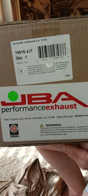 R111554 Jba Shorty Headers 5/8 Inch Titanium Ceramic 5.7 L Ram 1500