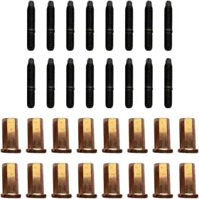 Al-ad124us Jdmpartshop M7x39mm Exhaust Header Stud Bolt Copper Nuts For Bmw N54 135i 335i 535i Z4 35i