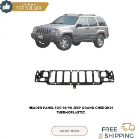 9596905 Jeep Header Panel For 96-98 Grand Cherokee Thermoplastic