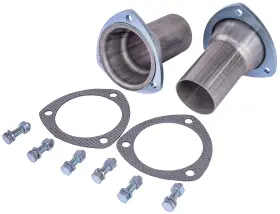 Jegs 30006 Steel Reducers Without O2 Fittings 3 1/2 Collector To 2 Inch O.d