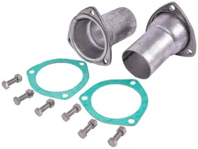30036 Jegs Steel Reducers Without O2 Fittings 3 1/2 Inch Collector To 2 I.d