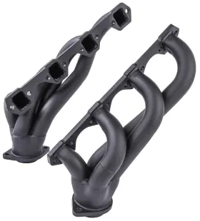 30076 Jegs Painted Black Shorty Headers 1964-1973 Mustang 1966-1973 Fairlane 196