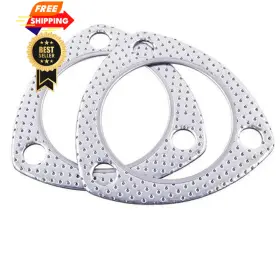 3gk-id2 Joiuyolj Exhaust Flange Gasket 2-inch 2pcs 3-bolt For Multipurpose 3-id2