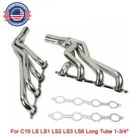 Mt001030 Jonjea Ls Swap Long Tube Exhaust Headers 1-3/4 Inch For Chevy Gmc C10 C1500 Ls1 Ls2 Ls3 Ls6