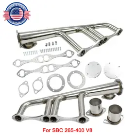Mt001032 Jonjea Lake Style Headers Stainless Steel For Sbc 265-400 V8 Chevy Hot Rod Street Rat