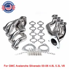 Mt001055 Jonjea Exhaust Headers For 2000-2006 4.8l 5.3l V8 Chevy Gmc Avalanche Silverado Sierra
