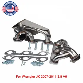 Mt001085 Jonjea Stainless Steel Exhaust Manifold Headers For Jeep Wrangler Jk 2007-2011 3.8 V6