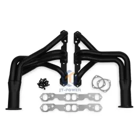 Juta136 Jt For 1955-1982 Corvette With 265-400ci V8 Black Competition Long Tube Headers