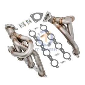 Jutauto052 Jt 1-3/4 Inch Shorty Headers For 08-13 Chevy Gmc Silverado Sierra 1500 5.3l V8