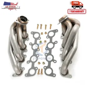 Juta026 Jutauto For Ford F-150 2011-2014 Shorty Headers Fx2 Fx4 Xl Xlt Lariat King 5.0l V8 Hp