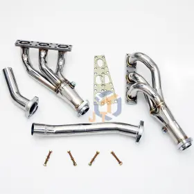 Juta090 Jutauto Exhaust Manifolds Upgrade Setup Kit For Bmw E46 E39 Z3 2.5l/2.8l/3.0l L6 304ss