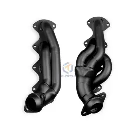 Juta099 Jutauto Shorty Headers 91673flt 1-5/8 Inch For 2004-2010 Ford F-150 Black Paint 5.4l V8 Pair