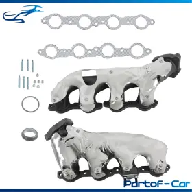 Kte5424603 Kinte Tech L R Exhaust Manifolds Set 99-2013 For Chevy Silverado Gmc Sierra Tahoe 1500 2500