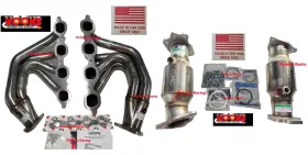 21802600 Kooks Custom Headers 2ftft Stainless Steel Green Catted Upgrade 2020-26 Corvette Stingray