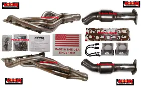 2ftftcatted Kooks Custom Headers 35212600 Stainless Long Tube Kit 2021-24 Ram 1500 Trx 6.2 Hellcat