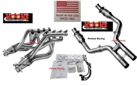 Kooks1131h050 Kooks Custom Headers 1-5/8ftft Stainless / Catted H-pipe Kit 2005-2010 Mustang Gt 3v 4.6