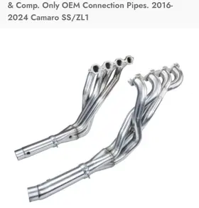 Ksh2260h420 Kooks Fits 2016 Chevrolet Camaro Ss 1 7/8in X 3in Longtube Headers Off-road