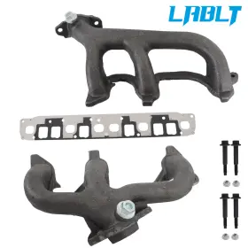 Om307044oc Lablt Front Rear Exhaust Manifold Kit For Jeep Grand Cherokee 1999-06 Wrangler 4.0l