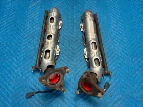 1710450210 Lexus Lx470 Exhaust Manifolds With O2 Sensors And Shields Rh Lh Pair 2006 2007 Oem