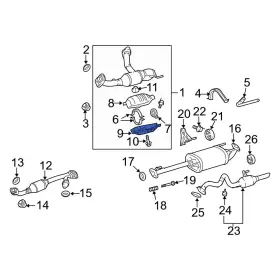 1844531010 Lexus Oe For Gx470 2005-2008 Upper Exhaust Heat Shield