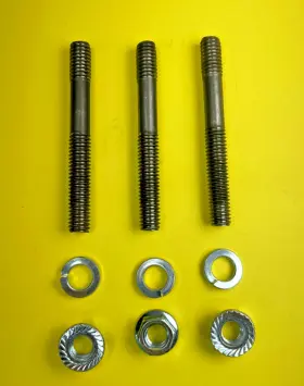03113 Man Made 73-86 Chevy 3/8 Inch 454 305 350 Exhaust Flange Stud Nut Kit 3 1/4