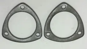 Man Made 2.5cr 2.5 Inch Header Collector Rings Weld-slip On 3-bolt 3/8 Thick Steel Flange