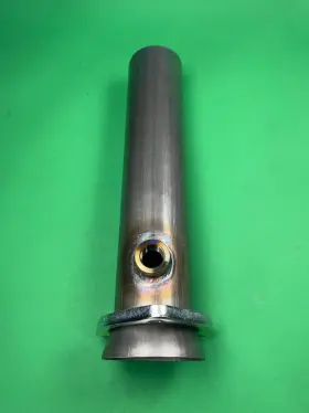 205225ss10212 Man Made 1 X 2.5 Inch Ball Header To Od 12 409 Stainless 3 Bolt Socket Reducer With 02 Bung